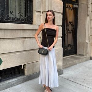 Black Top with White dress